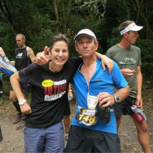 Support from Sarah Biss at Humphries Bay aid station