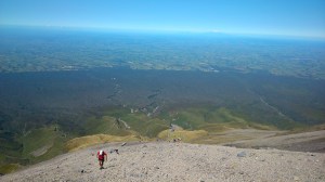 Hurting badly on the ascent of the scree slopes